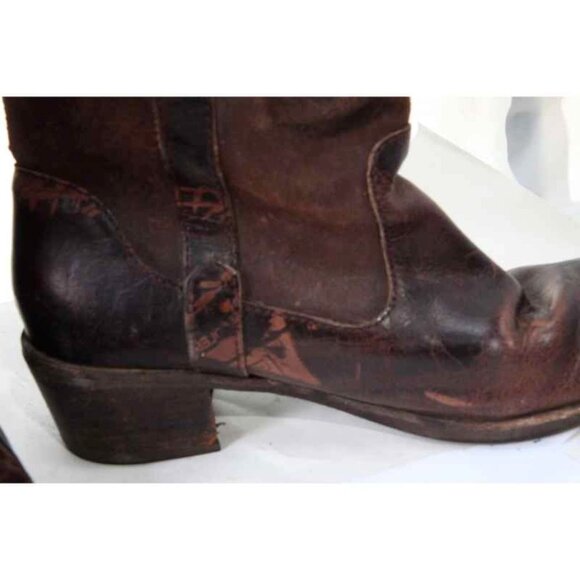 UGG cassis western boots leather distressed pull on womens sz 6 - Picture 5 of 10